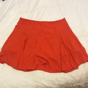 Orange Mini Skirt
